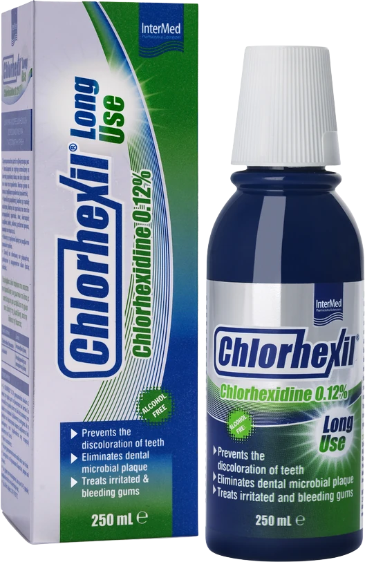 Chlorhexil Long Use 0,12%, bočica od 250 ml uz kutiju, vodica za produženu terapiju